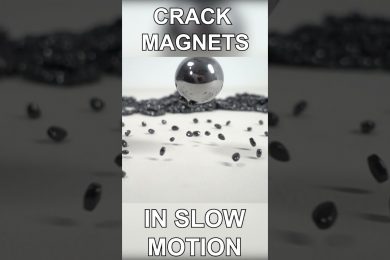 Crack Magnets In Slow Motion