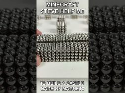 Minecraft Castle out of Magnets