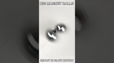 Big Magnetic Balls Vortex in Slow Motion