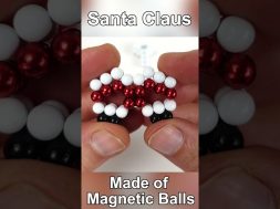 Santa Claus made of Magnetic Balls