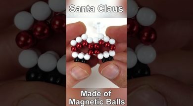 Santa Claus made of Magnetic Balls