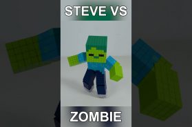 Steve VS Zombie, Minecraft Animation