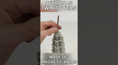 Petronas Twin Tower made of Magnets